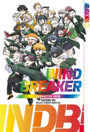 Buchcover und Innenansicht für das Buch: Wind Breaker Character Book