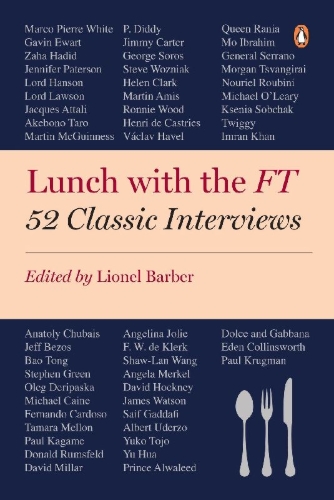 Buchcover und Innenansicht für das Buch: Lunch with the FT