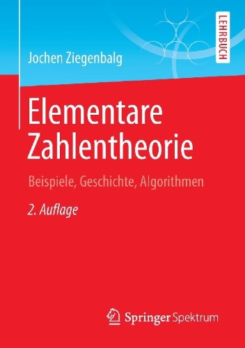 Buchcover und Innenansicht für das Buch: Elementare Zahlentheorie
