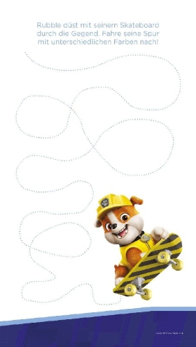 Buchcover und Innenansicht für das Buch: PAW Patrol: Mein großer Kindergartenblock
