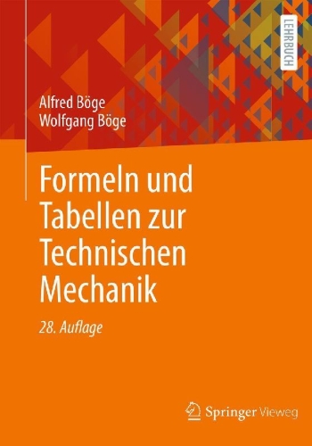 Buchcover und Innenansicht für das Buch: Formeln und Tabellen zur Technischen Mechanik