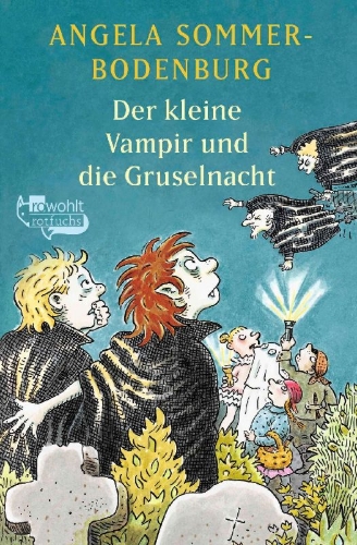 Buchcover und Innenansicht für das Buch: Der kleine Vampir und die Gruselnacht