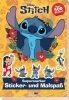 Buchcover und Innenansicht für das Buch: Disney Stitch: Superstarker Sticker- und Malspaß