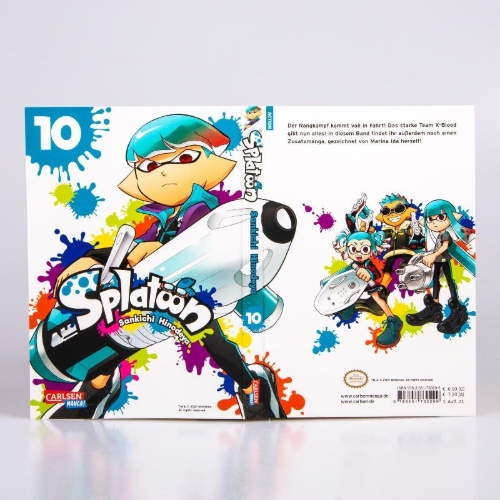 Buchcover und Innenansicht für das Buch: Splatoon