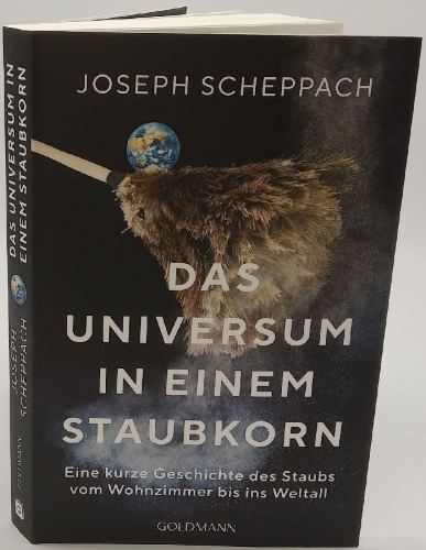 Buchcover und Innenansicht für das Buch: Das Universum in einem Staubkorn