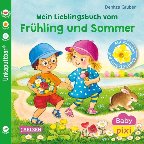 Buchcover und Innenansicht für das Buch: Baby Pixi (unkaputtbar) 168: Mein Lieblingsbuch vom Frühling und Sommer