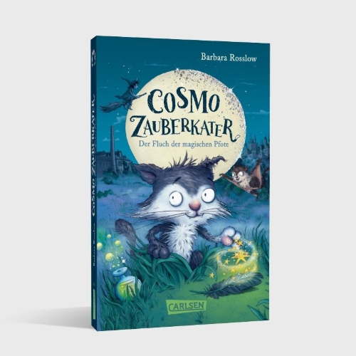 Buchcover und Innenansicht für das Buch: Cosmo Zauberkater 1: Der Fluch der magischen Pfote
