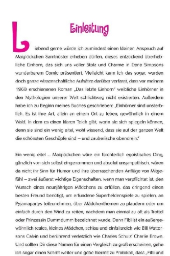 Buchcover und Innenansicht für das Buch: Fibi und ihr Einhorn (Bd. 1)