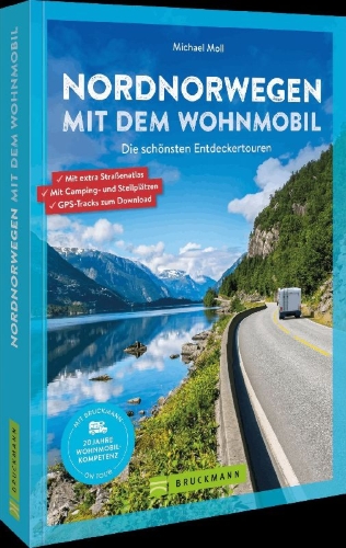Buchcover und Innenansicht für das Buch: Nordnorwegen mit dem Wohnmobil