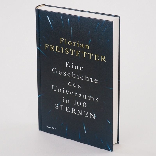 Buchcover und Innenansicht für das Buch: Eine Geschichte des Universums in 100 Sternen