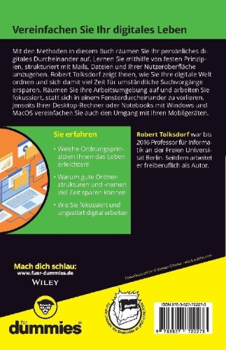 Buchcover und Innenansicht für das Buch: Digitale Ordnung für Dummies