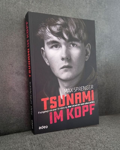 Buchcover und Innenansicht für das Buch: Tsunami im Kopf