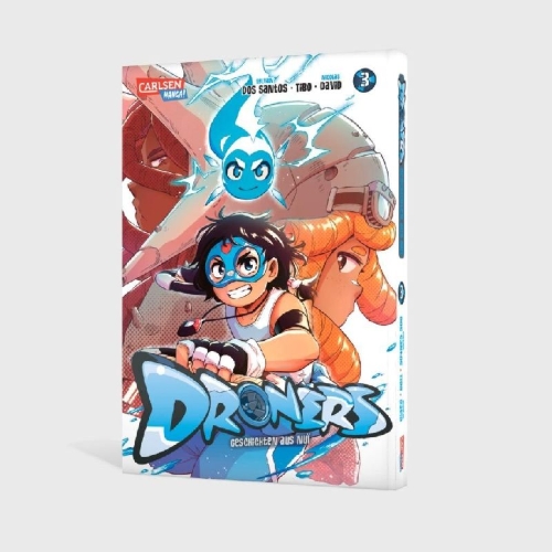 Buchcover und Innenansicht für das Buch: Droners - Tales of Nui