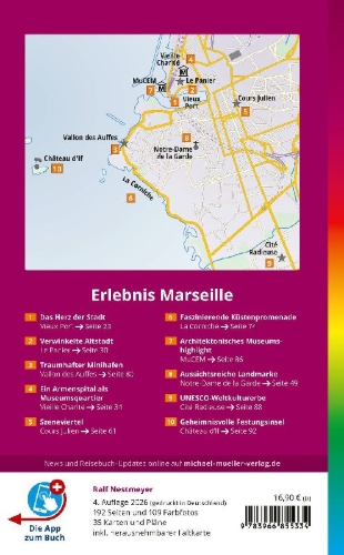 Buchcover und Innenansicht für das Buch: MICHAEL MÜLLER Reiseführer Marseille MM-City