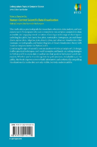 Buchcover und Innenansicht für das Buch: Human-Centred Scientific Data Visualisation