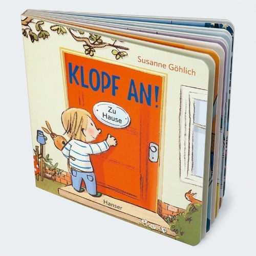 Buchcover und Innenansicht für das Buch: Klopf an! Zu Hause