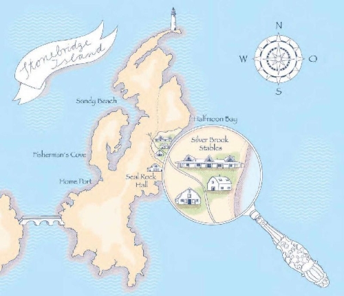 Buchcover und Innenansicht für das Buch: Eine Liebe unter Sternen -  Stonebridge Island 3