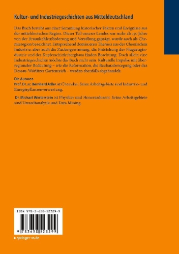 Buchcover und Innenansicht für das Buch: Kultur- und Industriegeschichten aus Mitteldeutschland