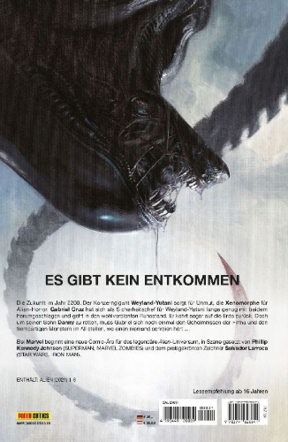 Buchcover und Innenansicht für das Buch: Alien (2021)