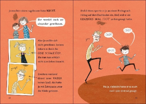 Buchcover und Innenansicht für das Buch: Bücherfresser und Dachbodenspuk