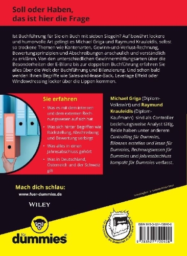Buchcover und Innenansicht für das Buch: Buchführung und Bilanzierung für Dummies