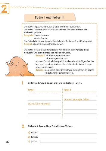 Buchcover und Innenansicht für das Buch: Deutsch in 15 Minuten - Grammatik 5./6. Klasse