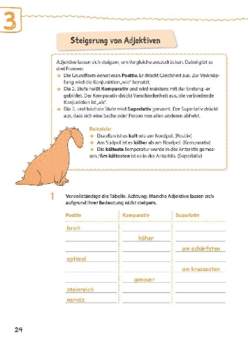 Buchcover und Innenansicht für das Buch: Deutsch in 15 Minuten - Grammatik 5./6. Klasse