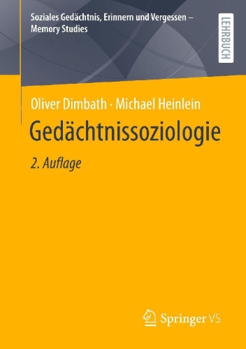 Buchcover und Innenansicht für das Buch: Gedächtnissoziologie