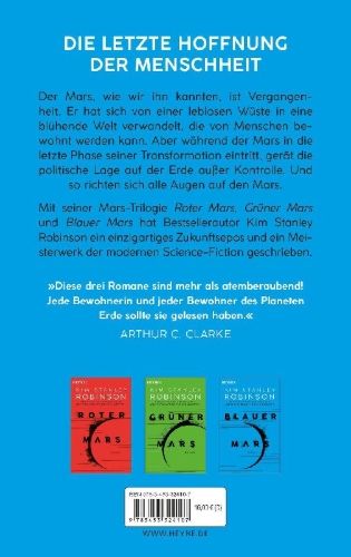 Buchcover und Innenansicht für das Buch: Blue Mars