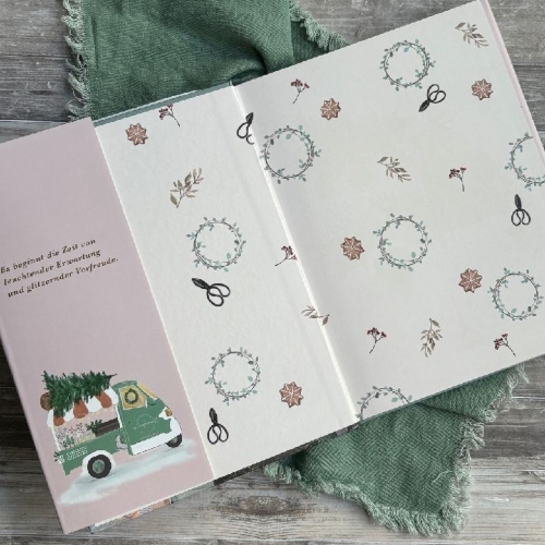 Buchcover und Innenansicht für das Buch: Sonderausgabe: Weihnachtsstern, Tannenbaum und Kerzenduft