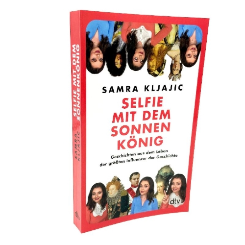 Buchcover und Innenansicht für das Buch: Selfie mit dem Sonnenkönig