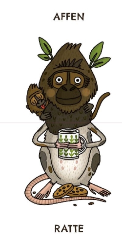 Buchcover und Innenansicht für das Buch: Hokuspokus Hamsterqualle - Dieses Klipp-Klapp-Buch verzaubert alle - Ab 4 Jahren