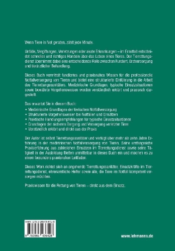 Buchcover und Innenansicht für das Buch: Der Tierrettungssanitäter