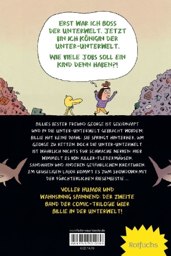 Buchcover und Innenansicht für das Buch: Boss of the Underworld: Shirley vs the Huge Beast