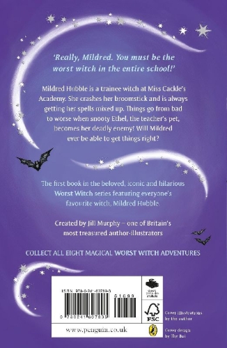 Buchcover und Innenansicht für das Buch: The Worst Witch