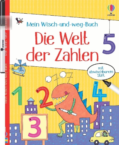 Buchcover und Innenansicht für das Buch: Mein Wisch-und-weg-Buch: Die Welt der Zahlen