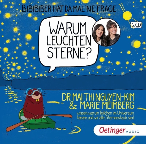 Buchcover und Innenansicht für das Buch: BiBiBiber hat da mal 'ne Frage. Warum leuchten Sterne?
