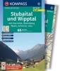 Buchcover und Innenansicht für das Buch: KOMPASS Wanderführer Stubaital und Wipptal mit Gschnitz, Obernberg, Navis, Schmirn, Vals, 65 Touren mit Extra-Tourenkarte