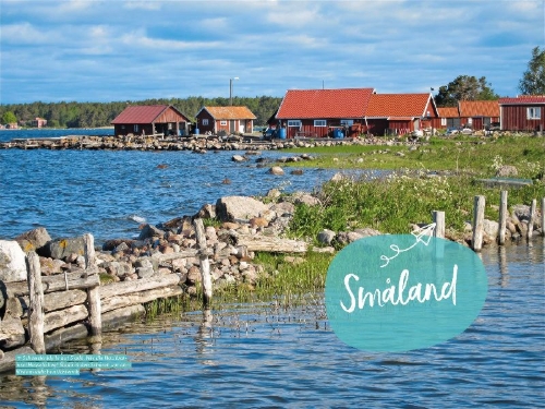 Buchcover und Innenansicht für das Buch: Ab in die Ferien Südschweden