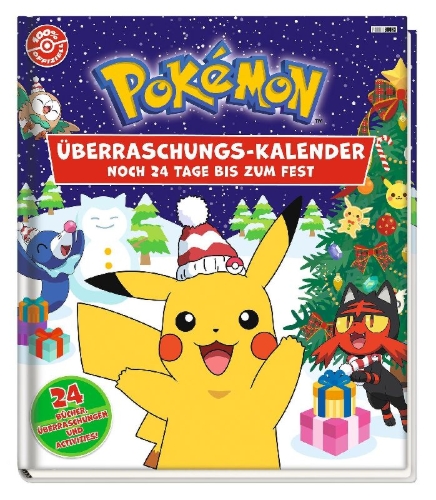 Buchcover und Innenansicht für das Buch: Pokémon Festive Calendar