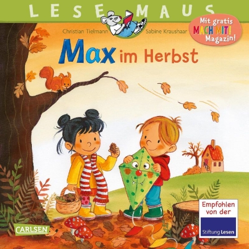 Buchcover und Innenansicht für das Buch: LESEMAUS 96: Max im Herbst
