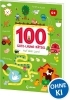 Buchcover und Innenansicht für das Buch: 100 jeux amusants - La ferme