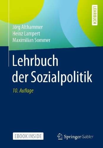 Buchcover und Innenansicht für das Buch: Lehrbuch der Sozialpolitik