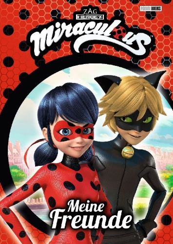 Buchcover und Innenansicht für das Buch: Miraculous Freundebuch: Meine Freunde