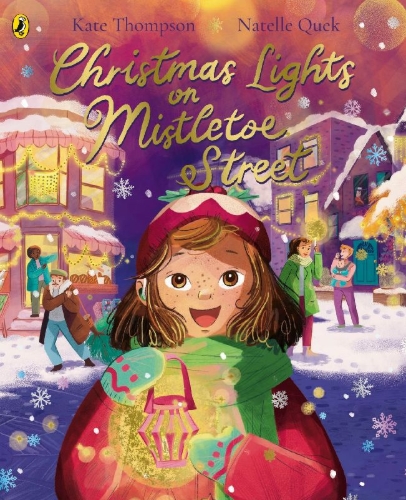 Buchcover und Innenansicht für das Buch: Christmas Lights on Mistletoe Street