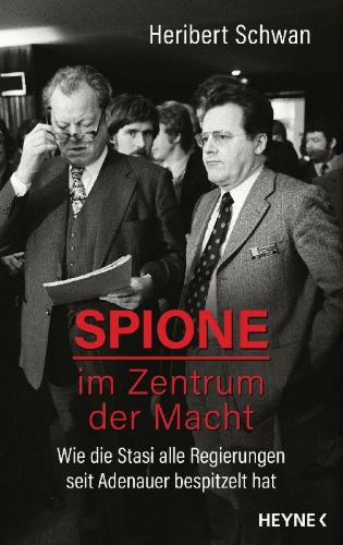 Buchcover und Innenansicht für das Buch: Spione im Zentrum der Macht