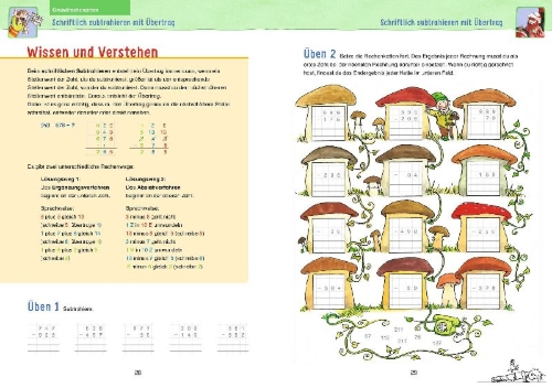 Buchcover und Innenansicht für das Buch: Wissen - Üben - Testen: Mathematik 3. Klasse