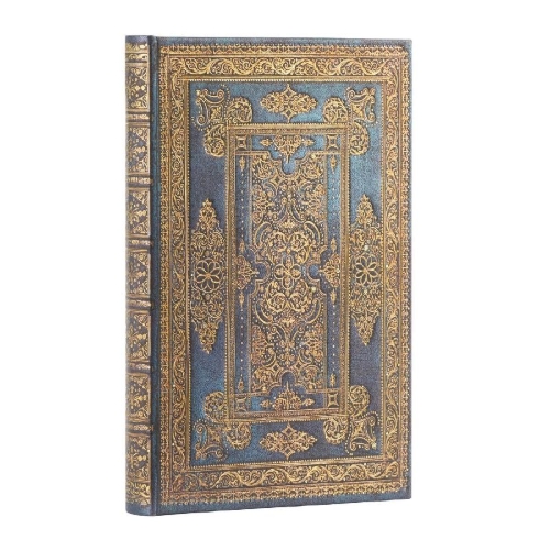 Buchcover und Innenansicht für das Buch: Blue Luxe (Luxe Design) Mini Lined Hardback Journal (Elastic Band Closure)