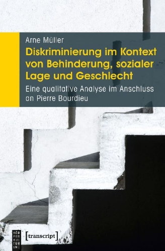 Buchcover und Innenansicht für das Buch: Diskriminierung im Kontext von Behinderung, sozialer Lage und Geschlecht