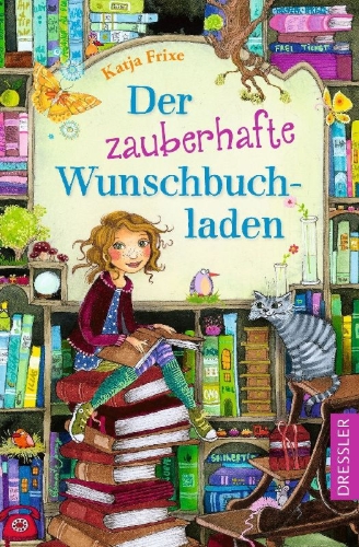 Buchcover und Innenansicht für das Buch: Der zauberhafte Wunschbuchladen 1